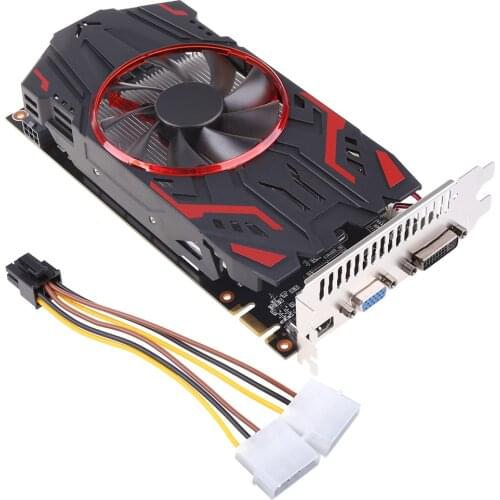 Gaming Graphic Card for NVIDIA GTX 550 Ti 4GB GDDR5 128 Bit PCIE 2.0 HDMI-Compatible/VGA/DVI Interface with Cooling Fan