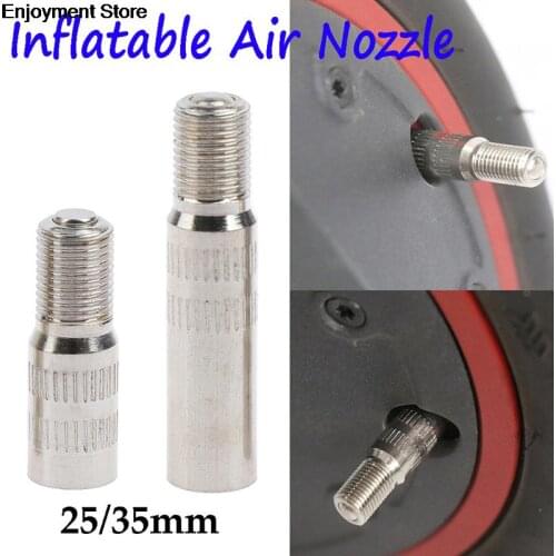 Steel Inflatable Air Nozzle Replacement For Xiaomi M365 / Pro Scooter Front Wheel Motor Inflatable Extension Air Valve 1 Pc