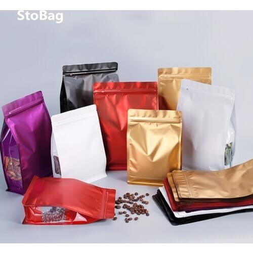 StoBag 10pcs Color Zip Lock Plastic Bags Food Baking Snack Packaging Bags Wedding Family Expenses Storage Supplies Travel