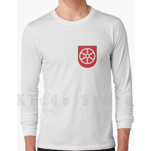 Erfurt Coat Of Arms Hoodie Long Sleeve Wappen Pocket Shield City Town Symbol Germany Motto Heraldry Heraldic
