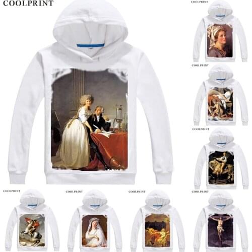 Jacques Louis David Hoodies Hooded Anime Hoodie Anime Manga Bonaparte Crossing the Grand Saint Bernard Pass Cosplay Sweatshirts