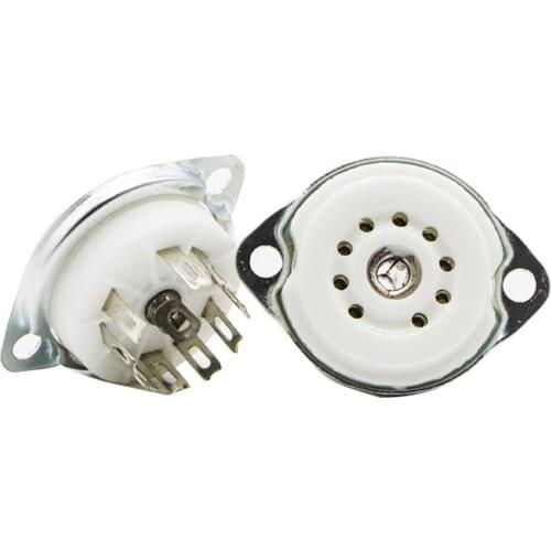 10Pcs 9 Pin Vacuum Tube Socket Accessories for 12AU7 ECC82 ECC83 6922 5670 EL84 Pin Vacuum Tube Socket Accessories Pin Vacuum Tu