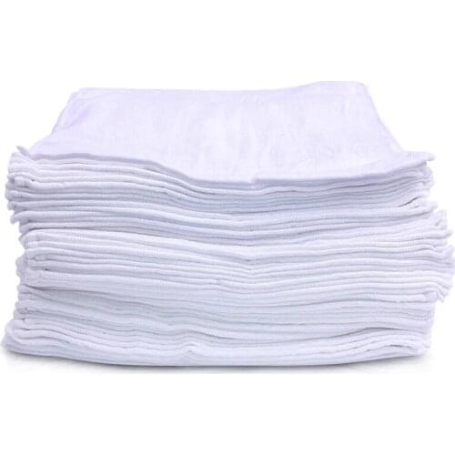 10PCS New Cotton Face Towels Hotel Microfiber White Travel Towels 30cm Hand Towel Bathroom baby hydrofiel doeken serviette