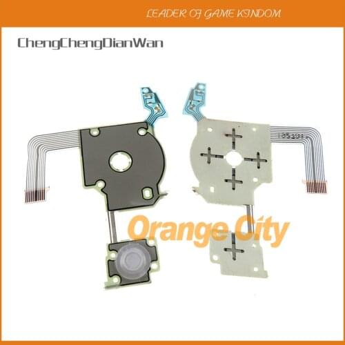 10PCS High quality Replacement Repair Part Original Left L Key Button Flex Ribbon Cable with rubber for PSP 3000 PSP3000