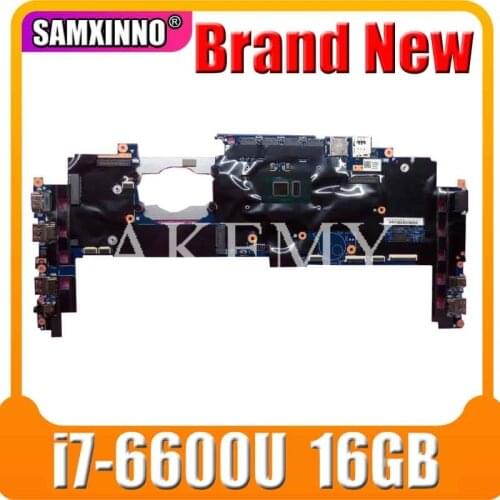 14282-2M For Lenovo ThinkPad X1 CARBON 4th 4Gen Type 20FB, 20FC laptop motherboard mainboard i7-6600 CPU 16GB FRU 01AX813