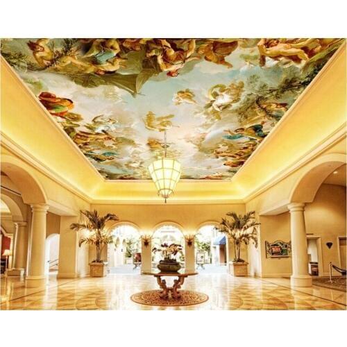 3d ceiling wallpaper custom photo mural European characters room decoration painting 3d wall murals wallpaper for 3 d