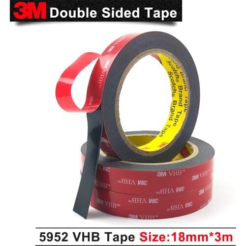 3M Acrylic Nail Tape 5952,Foam Adhesive 3M 5952 VHB Tape acrylic adhesive glue,18mm*3m/1Rolls/Lot