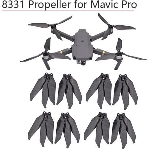 8pcs/4pair Low-Noise Quick-Release 8331 Propeller Blades 8331 Propellers for DJI Mavic Pro Props Paddles Accessories Replacement