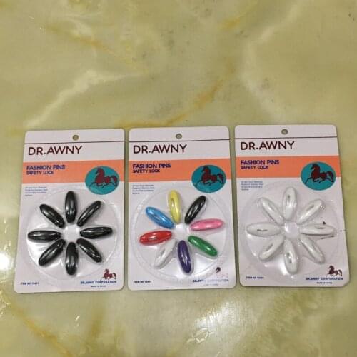 8Pcs/Lot Plastic Safety Brooch for Women Muslim Islamic Accessories Hijab Headscarf Abaya Pins Buckle Fashion Decoration