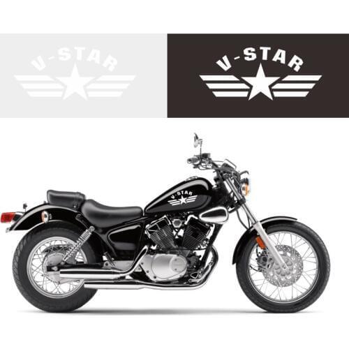 Army Star Decals Vinyl Decal Sticker For Yamaha Vstar V-Star XV250 XVS650 XVS1300 XVS1100 Route 66