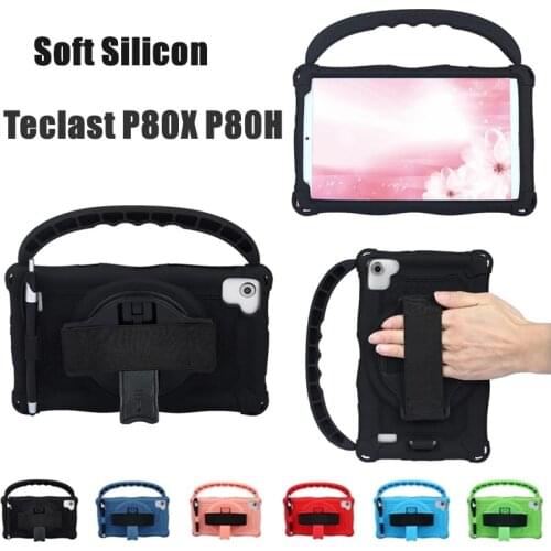 Case for Teclast P80X P80H 8 Inch Silicon Tablet Anti-Drop Tablet Case Tablet Teclast p80 p80X H Stand with Handle