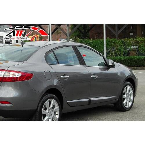 Fit For Renault Fluence 2010-2016 Carbon Door Pole 6 Piece Chrome Styling Accessories Modified Designed Car Tuning Piece