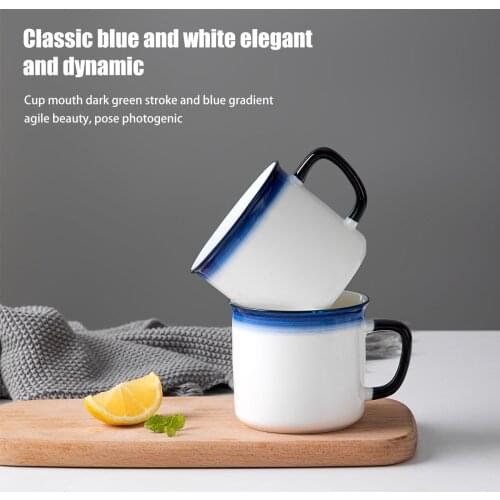 Ceramic Mug Cartoon Mini Retro Style Old-fashioned Tea Cup Home Coffee Breakfast Cups