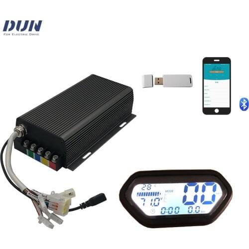 Sabvoton MQCON SVMC72100 72V 100A 2KW 3KW sine wave BLDC controller with Bluetooth and LCD speedometer display