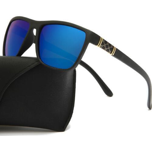 Brand Design Classic Polarized Sunglasses Men Square Driving Sun Glasses Vintage Coating Sunglass UV400 Shades gafas de sol