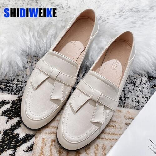 2021 Autumn New Casual Outdoor Women Flat Shoes Slip On High Quality Loafers Women Fashion Buckle British Flat Shoes size 34 43