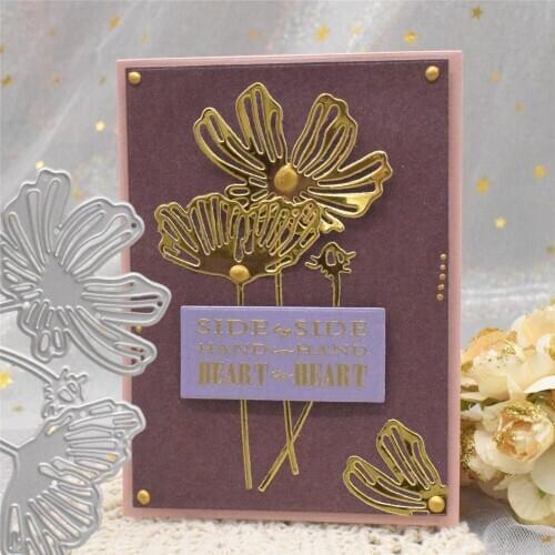 New Flowers Metal Cutting Dies Embossing Stencil for DIY Scrapbooking Album Paper Cards Making Craft