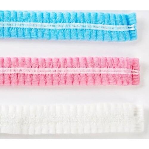Disposable Non Woven Microblading Fabric Permanent Sterile Hat For Eyebrow Tattooing Catering Hat Makeup Hair Net Caps