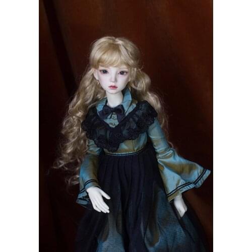 3 Colors Bjd Long Wavy Wig Doll Wig 1/3 1/4 1/6 1/8 Wig for SD/MSD/Yosd/Art Doll Accessories,Long Curly Wig for Dolls