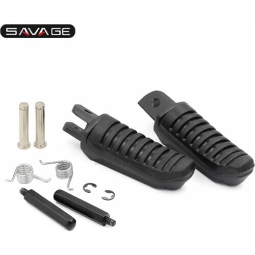 Front Rider Footrest For SUZUKI Hayabusa 1999-2020 Motorcycle Accessories 2008 2016 2018 With Rubber Aluminum Foot Peg Pedals