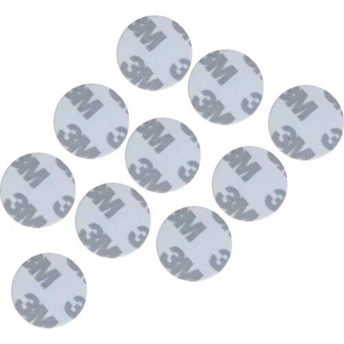 10PCS/LOT) DELLON 25mm RFID Round Shape Sticker Adhesive Card Programmable 125khz T5577 3M Rewritable Smart Tags