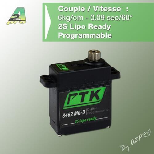 PTK 8462 MG-D metal gear digital high pressure servo 7.4V 17.1g for glider model for RC model
