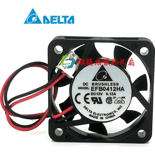 Delta Electronics EFB0412HA Server Cooling Fan DC 12V 0.12A 40x40x10mm 2-wire