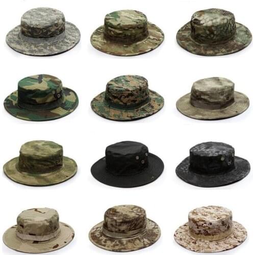 Airsoft Tactical Sniper Camouflage Boonie Hats Nepalese Cap Military Army Hat Mens Military Sunscreen Sombrero Hunting Camping