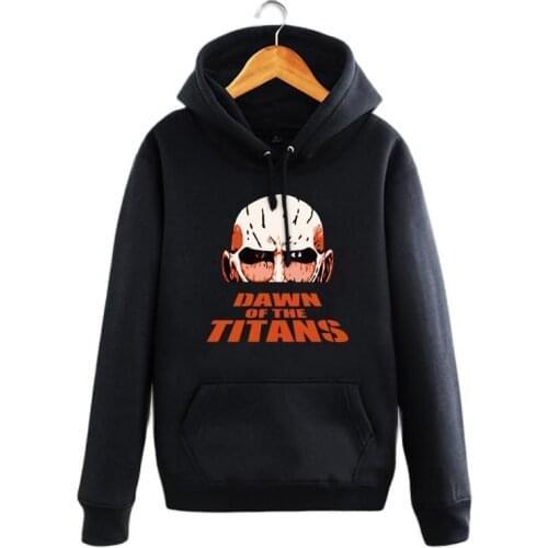 High-Q Unisex Anime Attack on Titan Armored Titan pullover Hooded Hoodie couple Attack on Titan Armored Titan jacket Sweatshirt