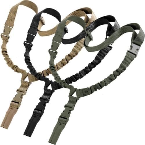 Outdoor Tactical One 1 American Single Point Sling Heavy Adjustable Tactical Gun Rifle Shoulder Strap Belt Free Shipping