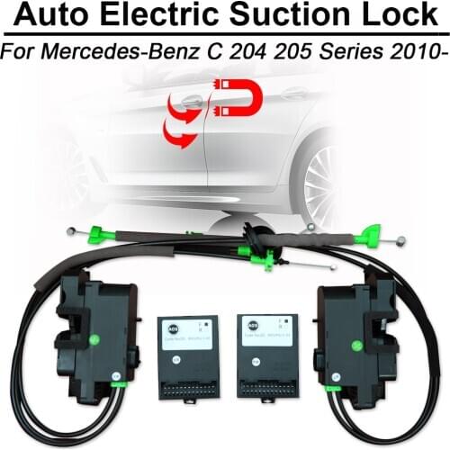 Smart Auto Electric Suction Door Lock for Mercedes Benz C Class 204 205 Automatic Soft Close Door Super Silence Car Vehicle Door
