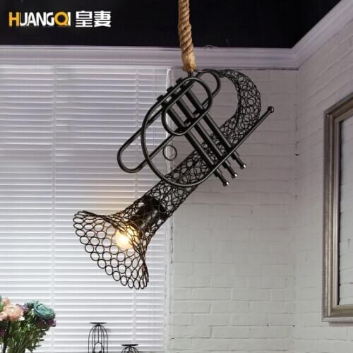 Loft Industrial Vintage Iron Pendant Light For Bar Restaurant Cafe Lamp lustre pendente
