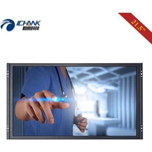 ZK215TC-59D/21.5" inch 1920x1080p 16:9 HDMI USB VGA Embedded Open Frame Driver Free 10 points Capacitive Touch Screen PC Monitor
