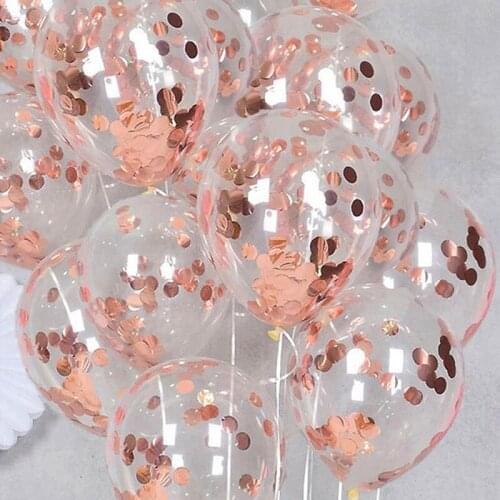 10pcs/set Confetti Balloons Birthday Ballons Wedding Balls Baloon Birthday Party Decoration Kids Pink Baloons Birthday XN