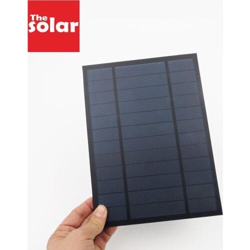 6VDC 1000mA 6Watt 6W Solar Panel Standard Epoxy polycrystalline Silicon DIY Battery Power Charge Module Mini Solar Cell toy