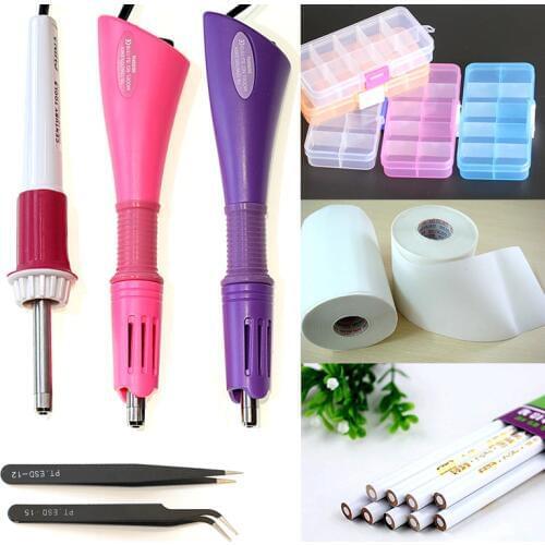 Hot Sale DIY Craft Accessories Hot Fix Rhinestones Applicator Plastic Storage Box Hot Fix Paper DIY Diamond Pick Up Pencil B1140