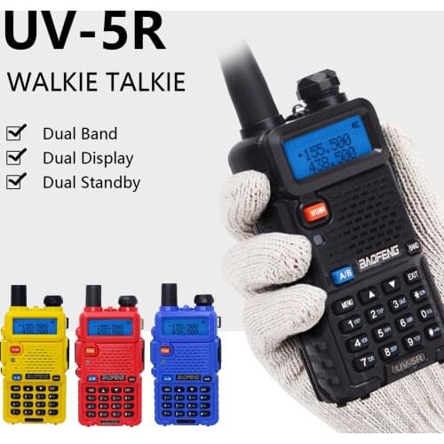 Baofeng UV-5R Walkie Talkie UV5R CB Radio Station 5W 10KM VHF UHF Dual Band UV 5R Two Way Radio for Hunting Ham Radios