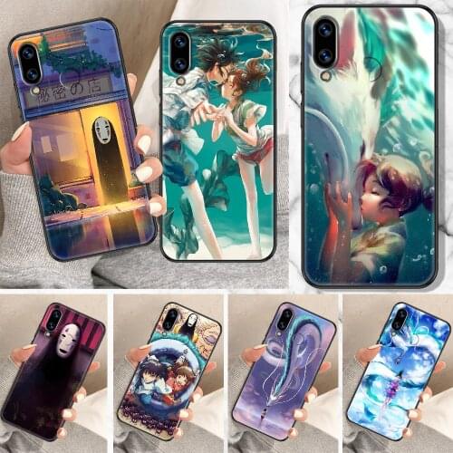 Anime Spirited Away No Face man Phone Case For Huawei Honor 6A 7A 7C 8A 8X 8 9 9X 10 10i 20 Lite Pro black pretty back trend