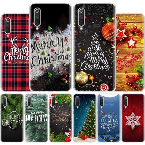 Merry Christmas Happy New Year Cover Phone Case For Xiaomi Note 10 Mi 11 9 8 CC9 5X 6X 9T 10T A3 Poco X3 NFC F1 Pro Lite + Coque