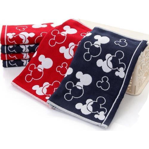 Disney cotton cartoon Mickey Minnie gauze towel wash towel baby boy girl wash towel childrens square towel