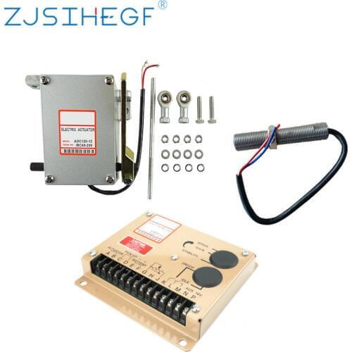 1 set ADC120 Diesel Generator Governor Kit Actuator Include 1pcs 12V 24V And 1pcs ESD5500E And 1pcs 3034572