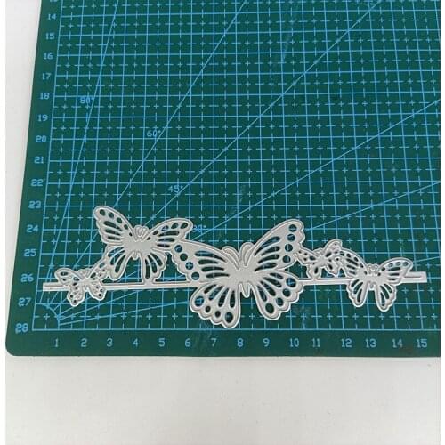 Metal Cutting Dies Butterfly Border Pattern DIY Stencils Scrapbook Photo Album Embossing Paper Card Making Decor 2021 Punch