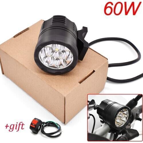For DUCATI Monster M600 M620 M750 M900 Scrambler 1100 Motorcycle LED Light 9-48V Auxiliary Headlight Driving DRL Fog Lamp 60W