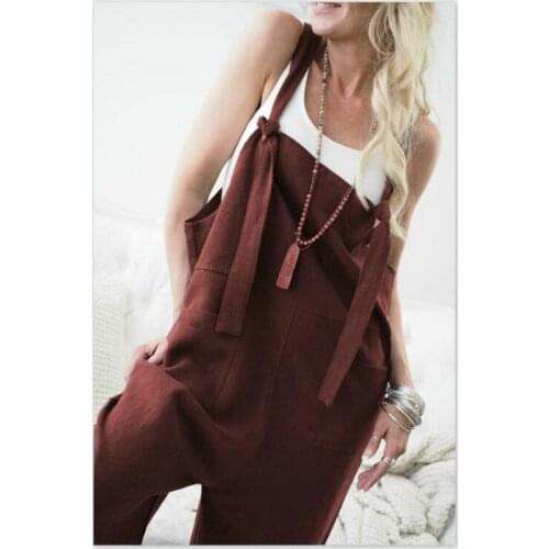 Loose Maternity Pants Pregnant Trousers Strap Belt Bib Pants Clothes-For-Fat-Women Pregnant-Overalls Jumpsuit Solid Color Pants