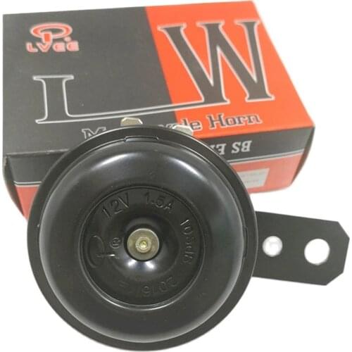 Lemod Universal Motorcycle Electric Horn Kit 12V 1.5A 105db Waterproof Round Loud Horn Speakers for Scooter Moped Dirt Bike ATV