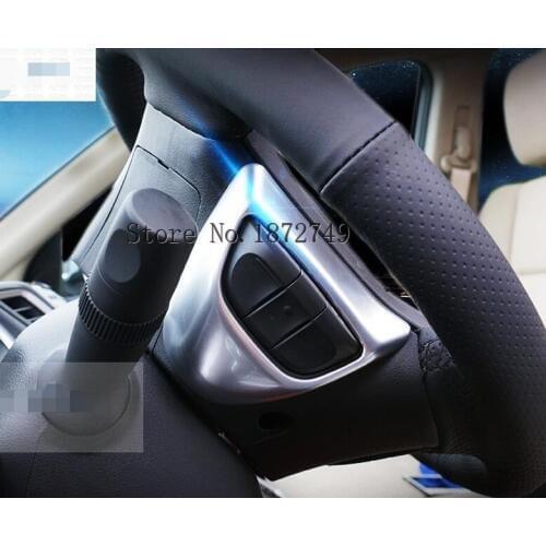 Interior For Honda CRV CR-V 2015 ABS Steering Wheel Cruise Button Fram Cover Trim