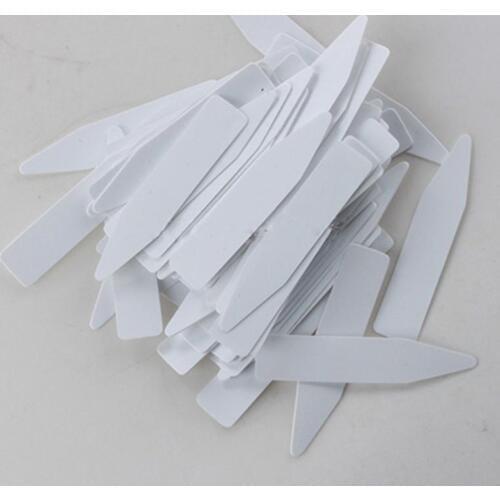 100Pcs Mini Reusable Plastic Plant Seed Labels Easy to Clean Waterproof Mark Nursery Garden Pile Flower Pot Labels Tools