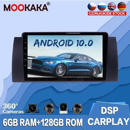 128GB DSP Android 10.0 Car Multimedia Player For BMW X5 E39 E53 1999 - 2005 Auto Radio GPS Navigation Tape Recorder Stereo Unit