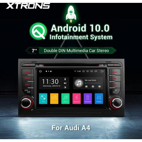 7" Android 10.0 Car Radio DVD Player for Audi A4 S4 RS4 2002 2003 2004 2005-2008 For SEAT Exeo GPS Navigation OBD WIFI FM