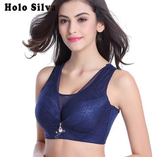 Large Size Bra Wide Soft Push Up Bras For Women Underwear C D cup Women Vest Bra Comfortable Everyday Wear Push Up Brassiere 44D